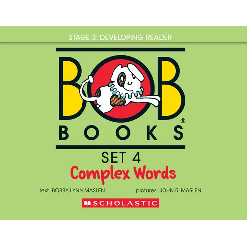Bob Books - Complex Words Hardcover Collection of 8 Stories Decodable Phonics Stories, Ages 4 and Up, Kindergarten, First Grade (Stage 3: Developing R