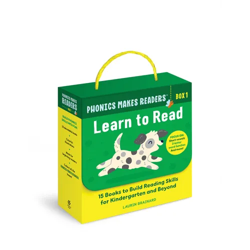 Phonics Makes Readers: Learn to Read Box 1: 15 Books to Build Reading Skills for Kindergarten and Beyond