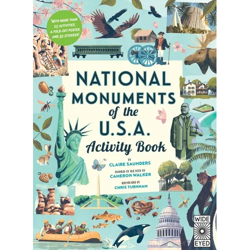 National Monuments of the USA Activity Book: With More Than 25 Activities, a Fold-Out Poster, and 30 Stickers!