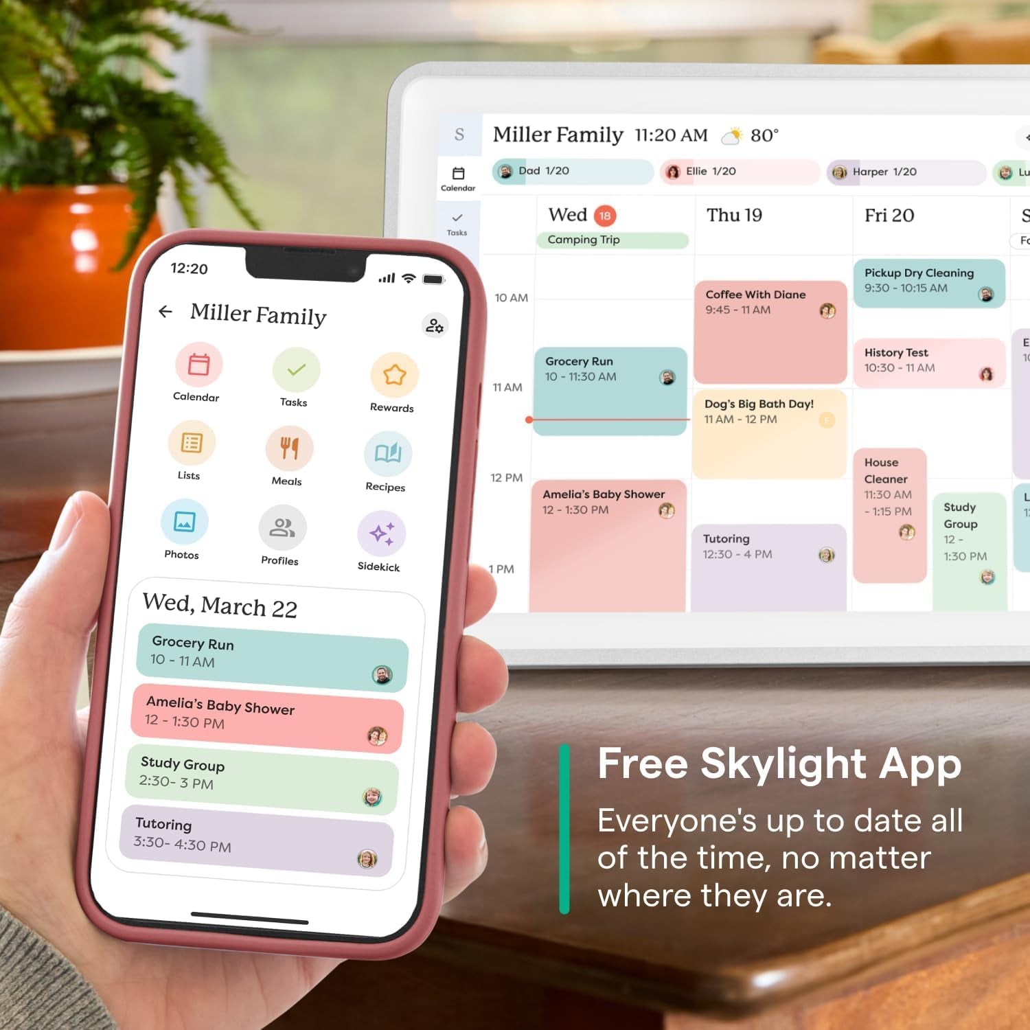 Calendar 2 - 15-Inch Full HD Touchscreen Digital Calendar, Featured on Wirecutter - Wall Planner & Interactive Chore Chart, Smart Family Organizer, 16GB Storage, Wi-Fi, Wall Mount Included - Shadow Box, Silver