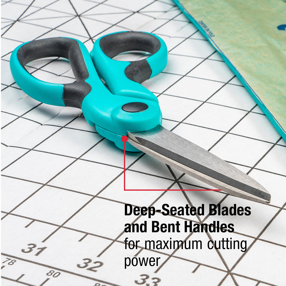SINGER® 9.5 inch ProSeries™ Heavy-Duty Bent Scissors with Comfort Grip