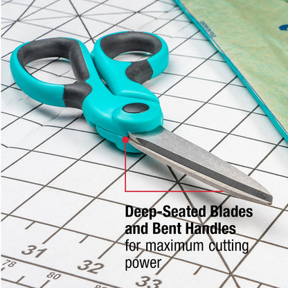 SINGER® 9.5 inch ProSeries™ Heavy-Duty Bent Scissors with Comfort Grip