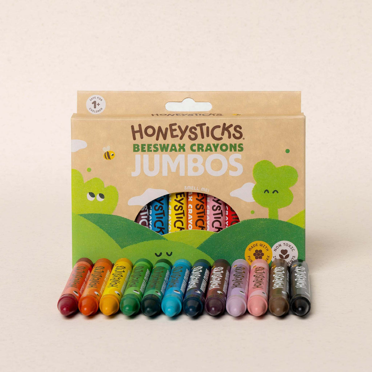Honeysticks Beeswax Crayons Jumbos 12pk