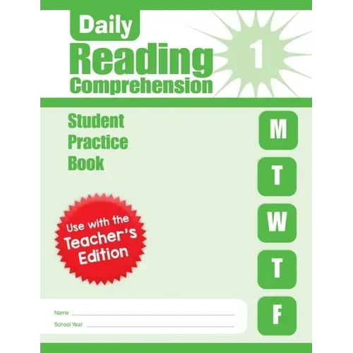 Daily Reading Comprehension, Grade 1 Student Edition Workbook