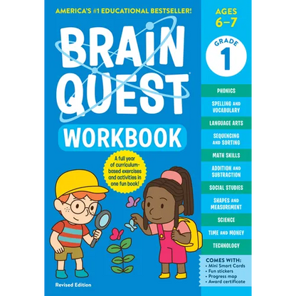 Brain Quest Workbook: 1st Grade Revised Edition - Paperback