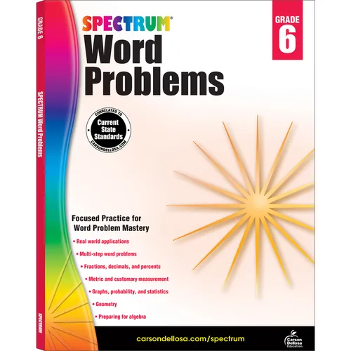 Word Problems, Grade 6: Volume 79