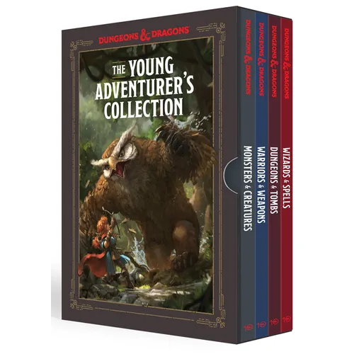 The Young Adventurer's Collection Box Set 1 [Dungeons & Dragons 4 Books]: Monsters & Creatures, Warriors & Weapons, Dungeons & Tombs, and Wizards & Sp