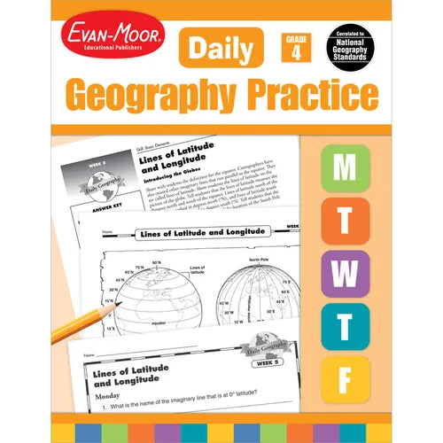 Daily Geography Practice Grade 4: EMC 3713