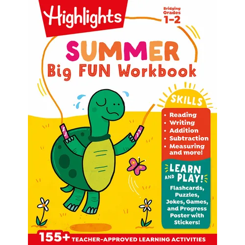 Summer Big Fun Workbook Bridging Grades 1 & 2: Summer Learning Prep for Spelling, Reading Comprehension, Language Arts and More, 1st Grade to 2nd Grad