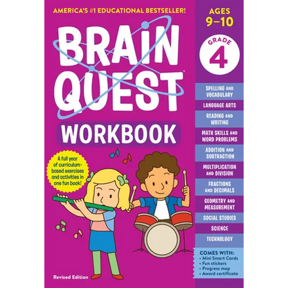 Brain Quest Workbook: 4th Grade Revised Edition - Paperback
